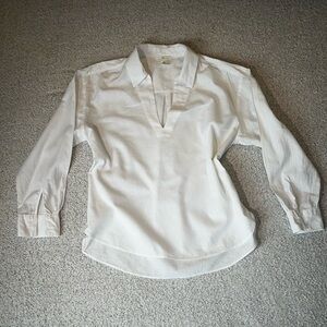 H&M Oversized Linen Blend Tunic Shirt Size S